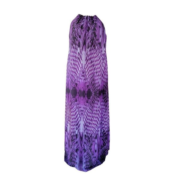 Emma & Michele Dresses & Skirts - Emma & Michele Boho Maxi Dress Flowy Lined Purple Black Sleeveless Size 6